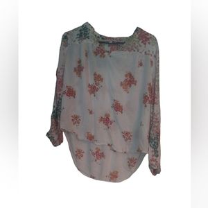Lucky Brand Size Medium Floral Shirt.